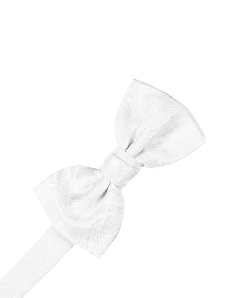 White Tapestry Bowtie