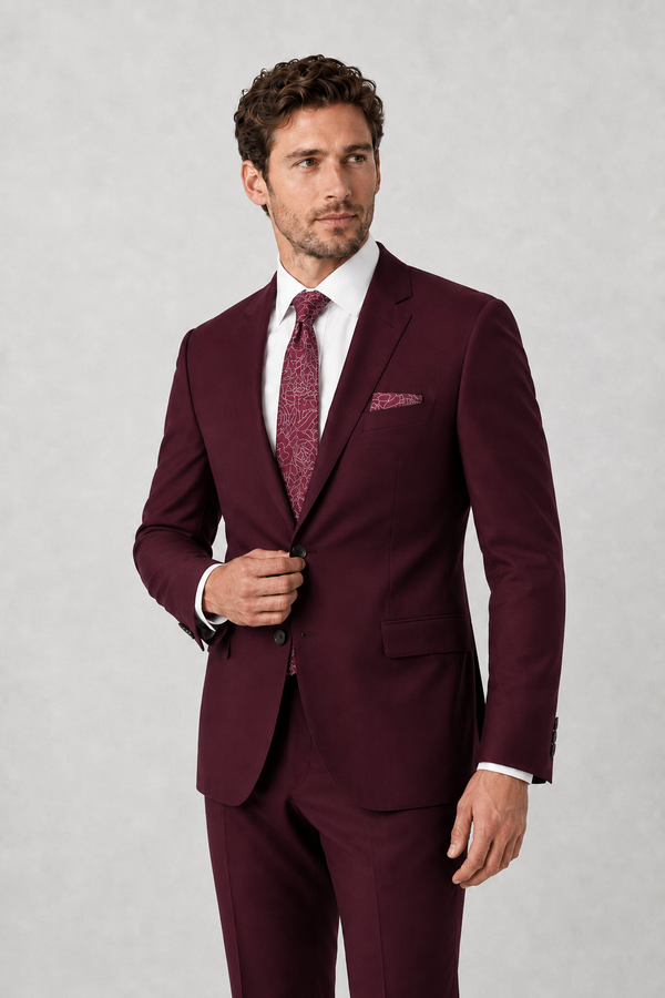 Burgundy Suit