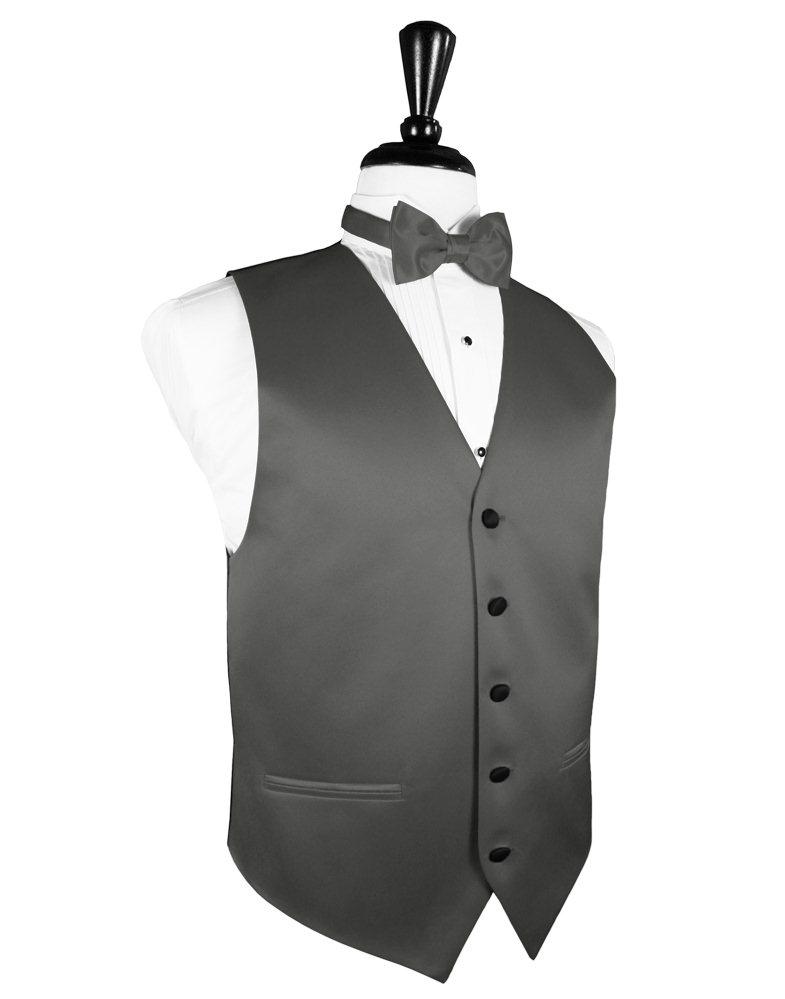 Charcoal Vitro Satin Vest