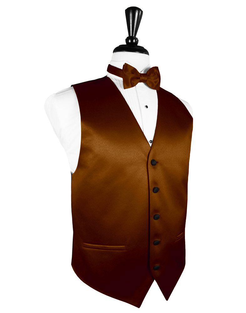 Cognac Vitro Satin Vest