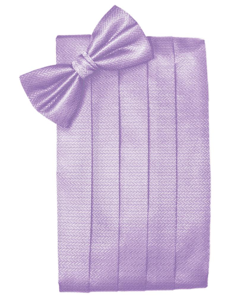 Pastel Lavender Herringbone Cummerbund