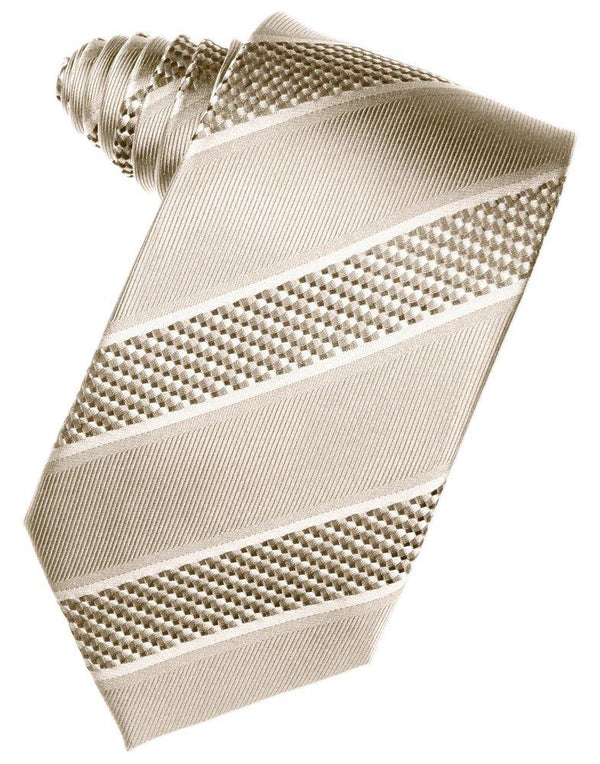 Light Champagne Venetian Stripe Suit Tie