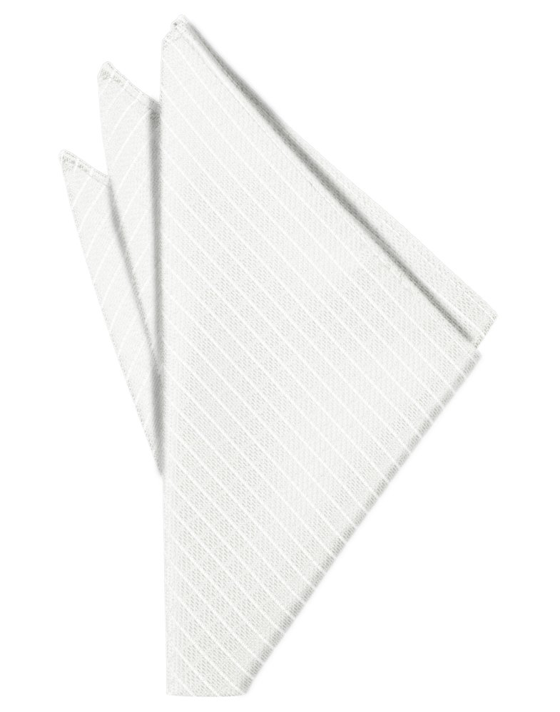 White Palermo Pocket Square
