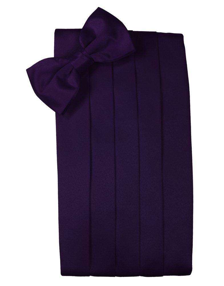 Amethyst Solid Satin Cummerbund