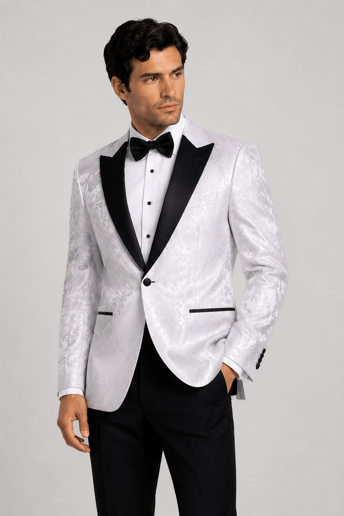 White Paisley Tuxedo