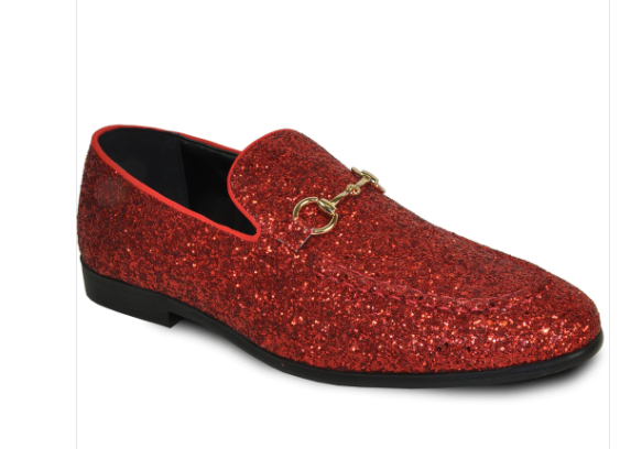 Red Sparkle Loafer