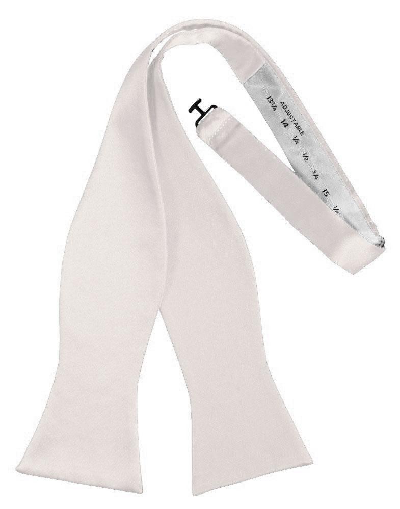 Angel Pink Self-Tie Solid Satin Bowtie