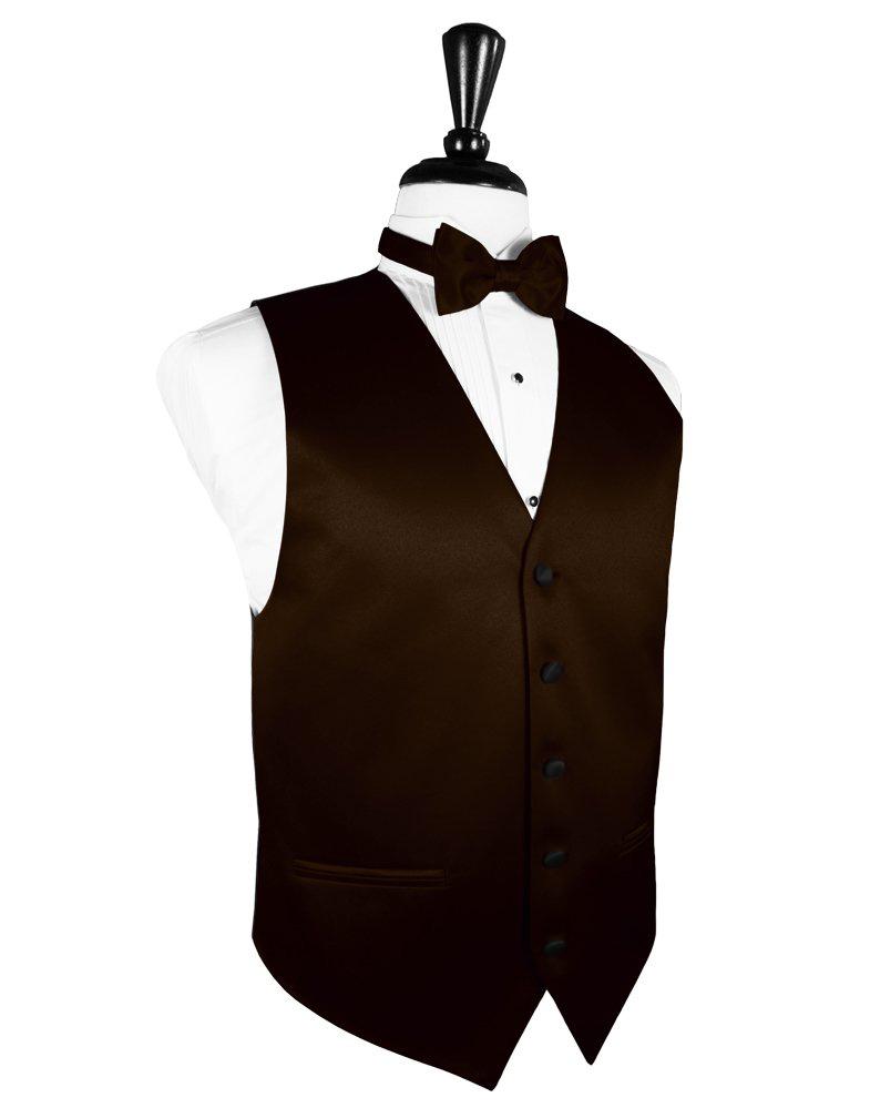 Chocolate Vitro Satin Vest