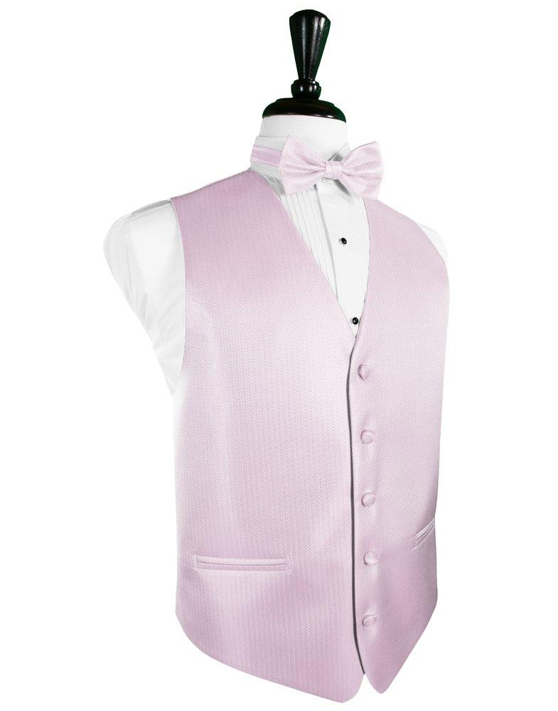 Light Pink Herringbone Tuxedo Vest