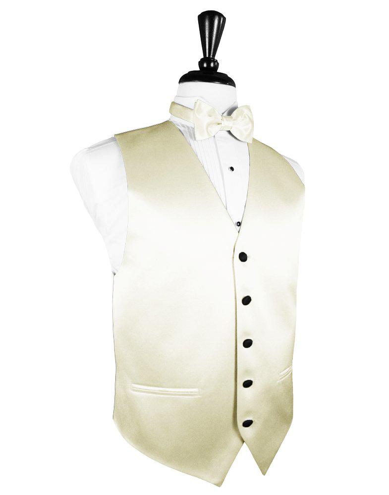 Ivory Vitro Satin Vest