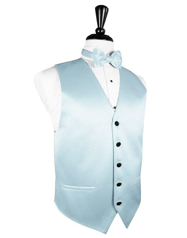Light Blue Vitro Satin Vest