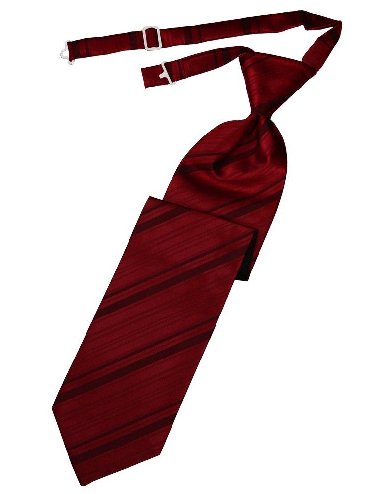 Apple Striped Satin Long Tie