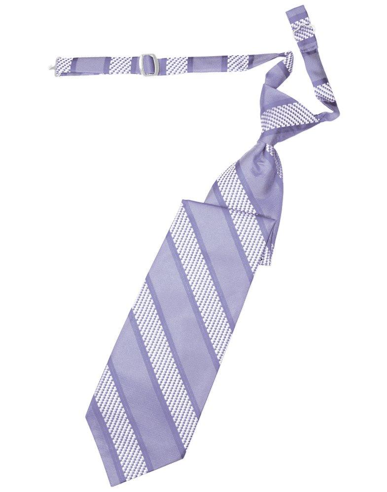 Periwinkle Venetian Stripe Long Tie