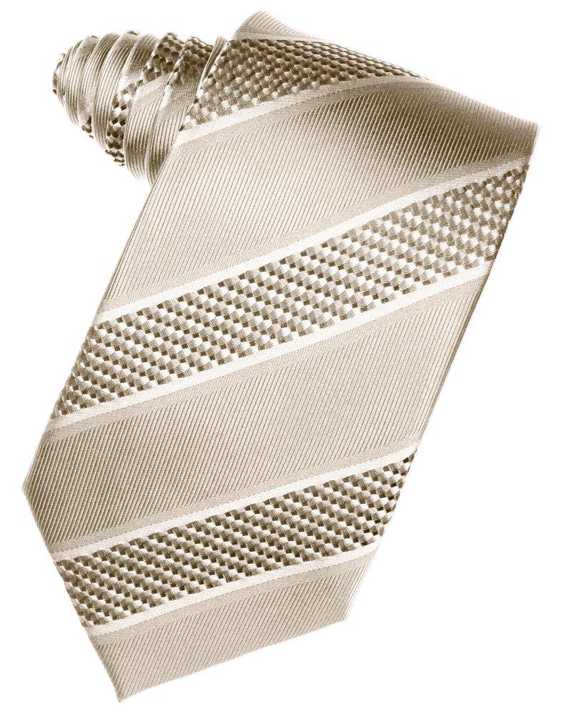Light Champagne Venetian Stripe Suit Tie