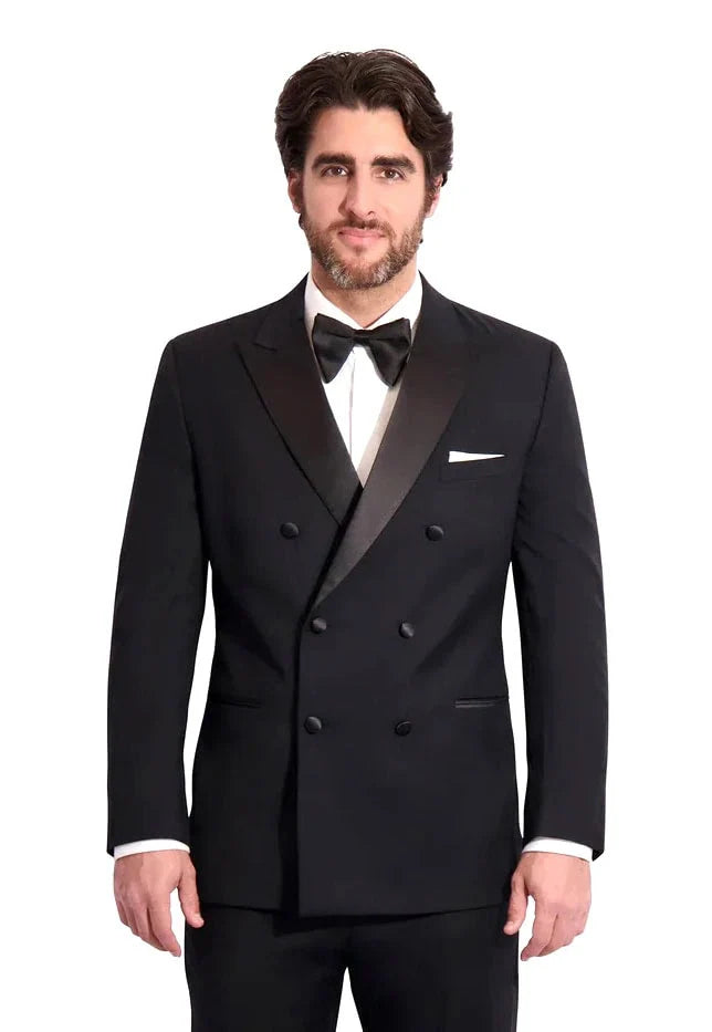 Black Romeo Double-Breasted Tuxedo