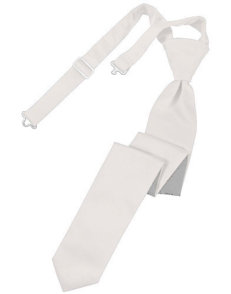 Angel Pink Solid Satin Skinny Tie