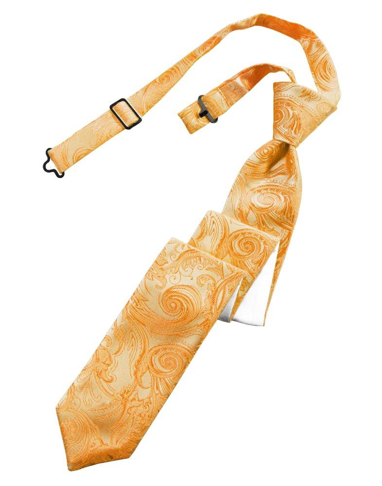 Tangerine Tapestry Skinny Tie