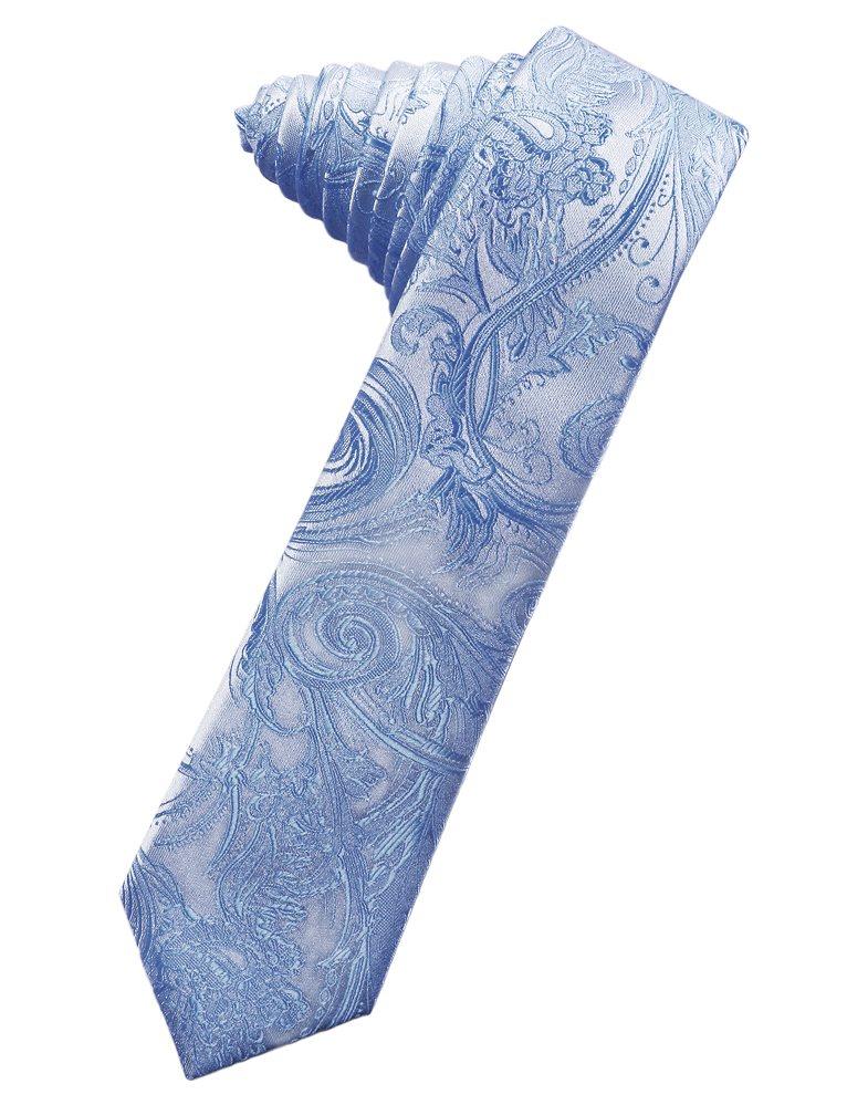Periwinkle Tapestry Skinny Suit Tie