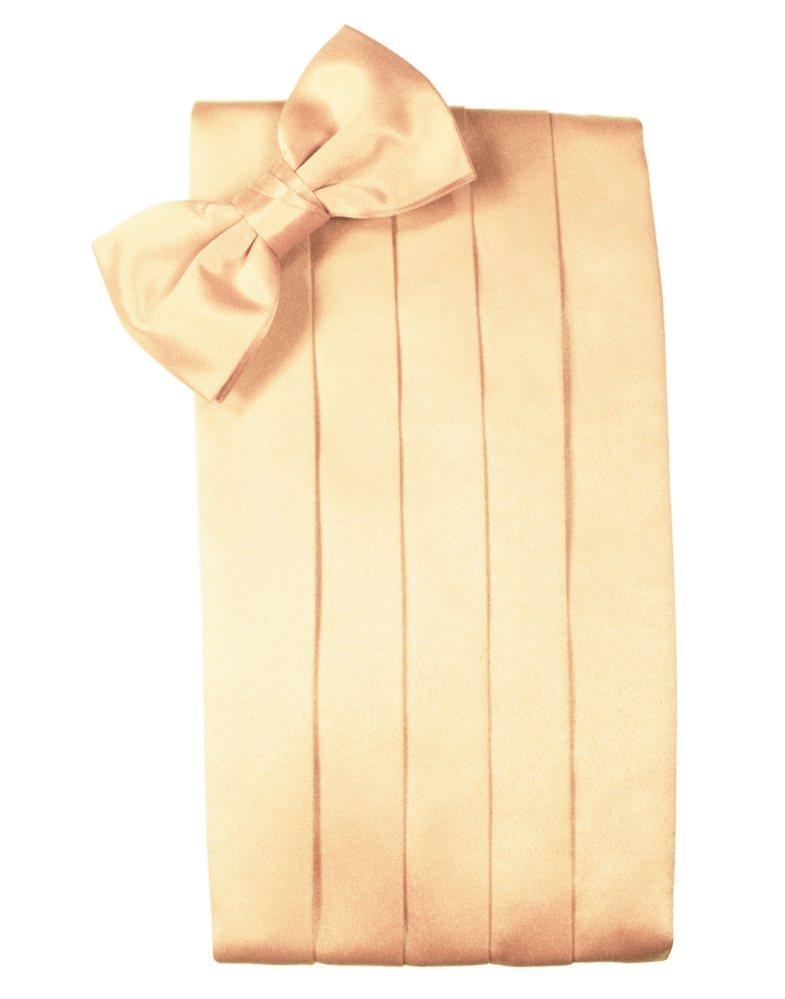 Apricot Solid Satin Cummerbund