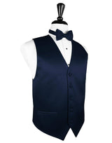 Marine Solid Satin Vest