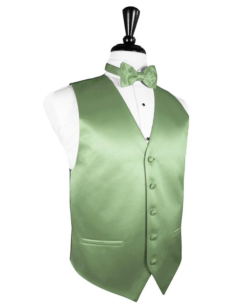 Sage Solid Satin Vest