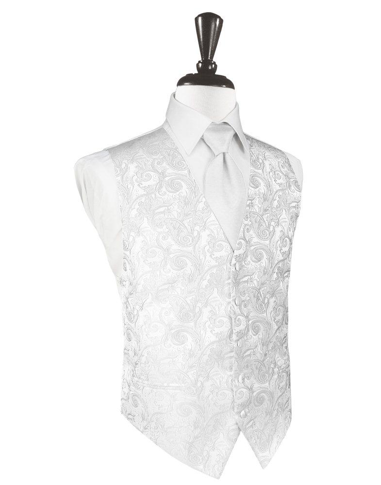 White Tapestry Vest