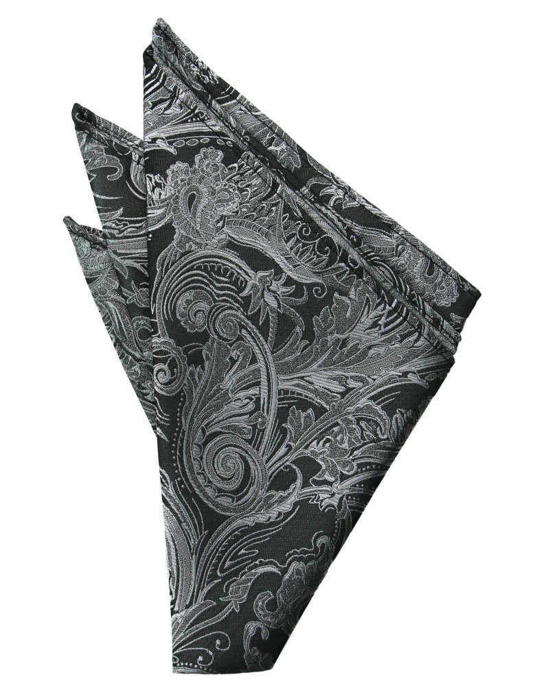 Silver Tapestry Pocket Square
