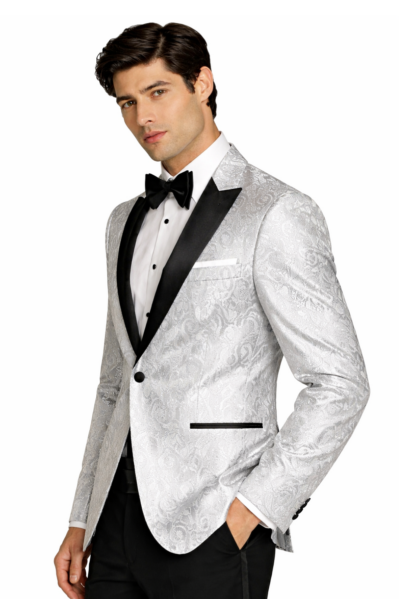 White Paisley Tuxedo